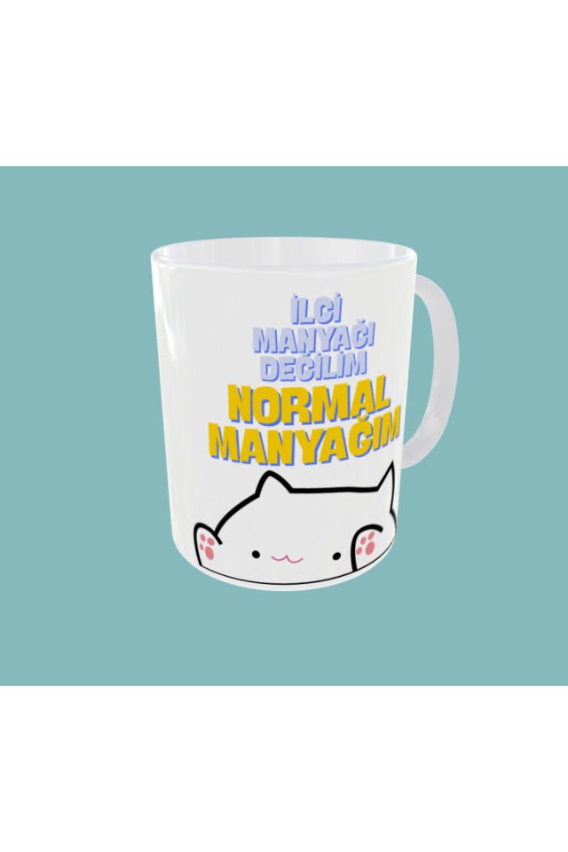 İLGİ MANYAĞI DEĞİLİM NORMAL MANYAĞIM YAZILI TASARIM KUPA