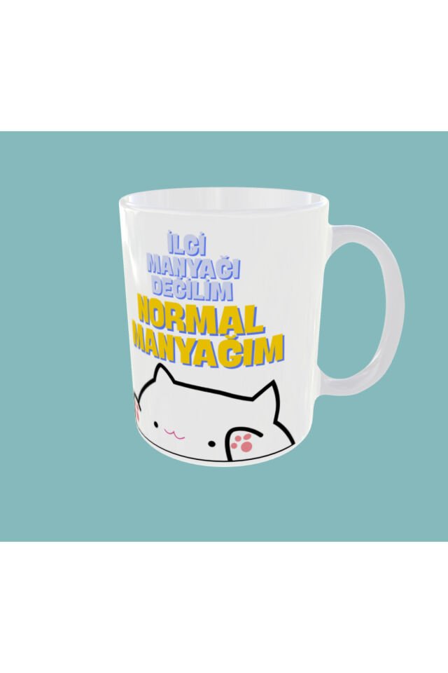 İLGİ MANYAĞI DEĞİLİM NORMAL MANYAĞIM YAZILI TASARIM KUPA