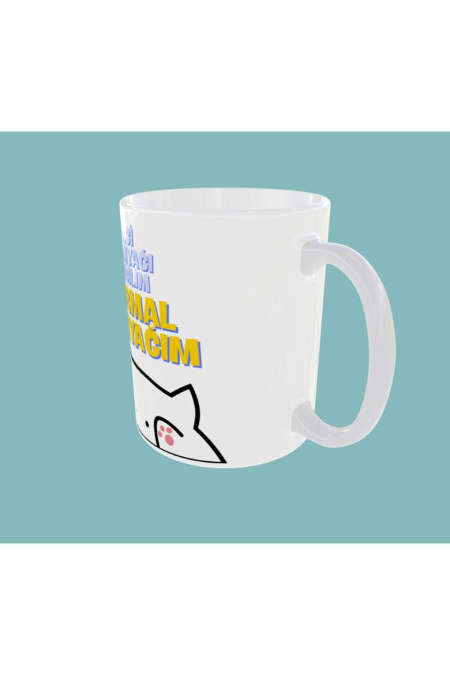 İLGİ MANYAĞI DEĞİLİM NORMAL MANYAĞIM YAZILI TASARIM KUPA