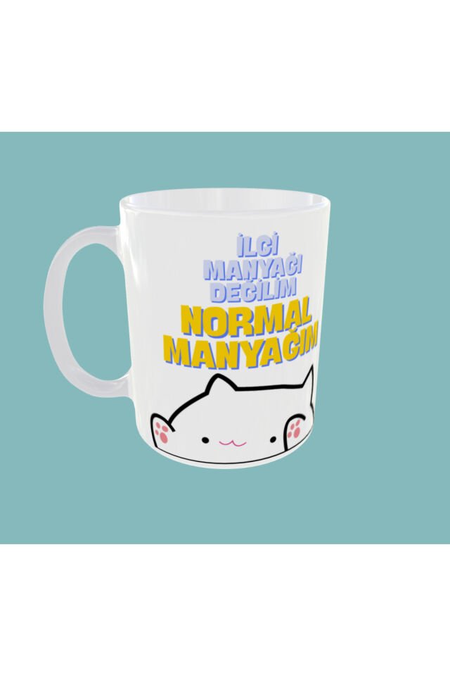 İLGİ MANYAĞI DEĞİLİM NORMAL MANYAĞIM YAZILI TASARIM KUPA