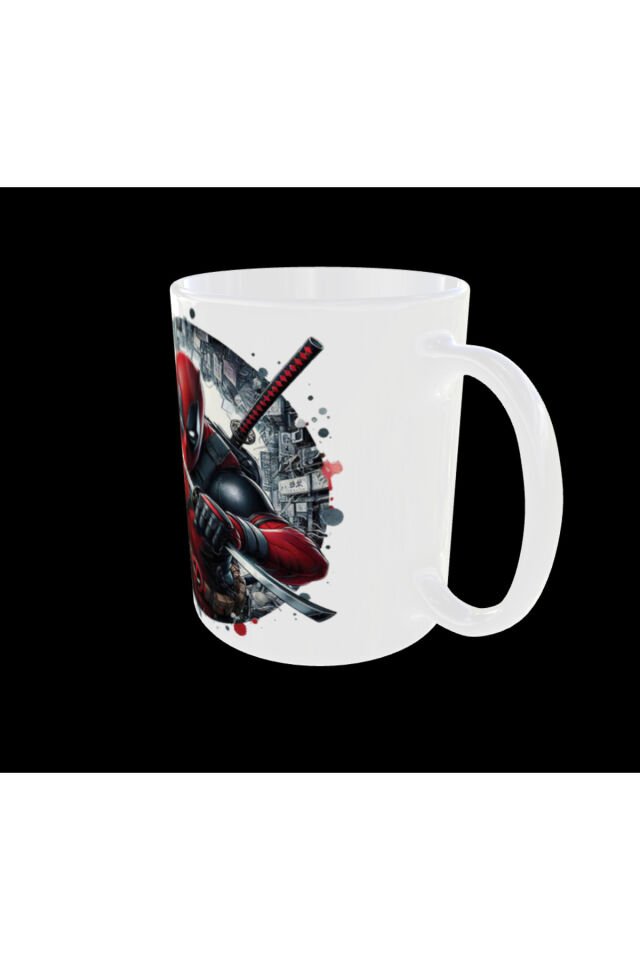 DEADPOOL FİGÜRLÜ MARVEL TEMALI TASARIM KUPA