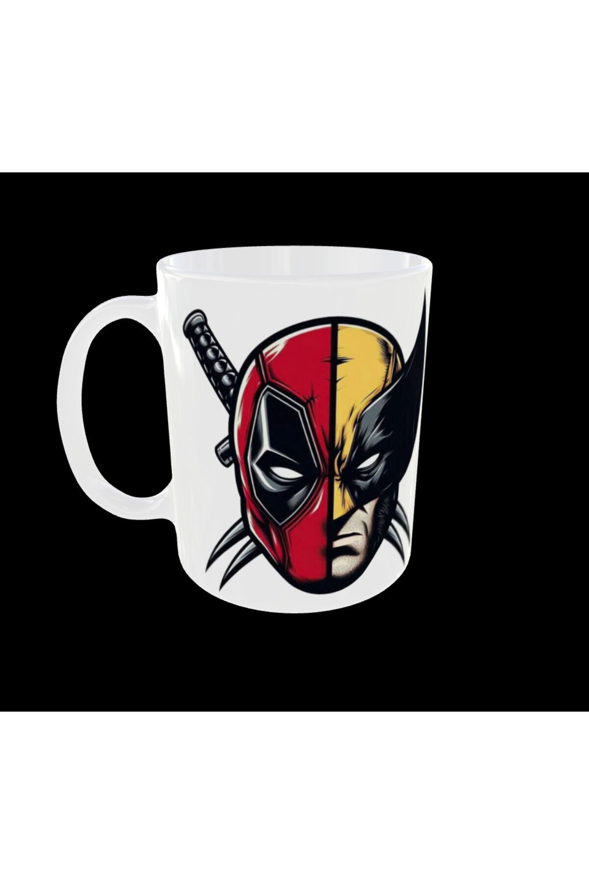 DEADPOOL WOLVERINE FİGÜRLÜ MARVEL SÜPER KAHRAMAN TEMALI TASARIM KUPA