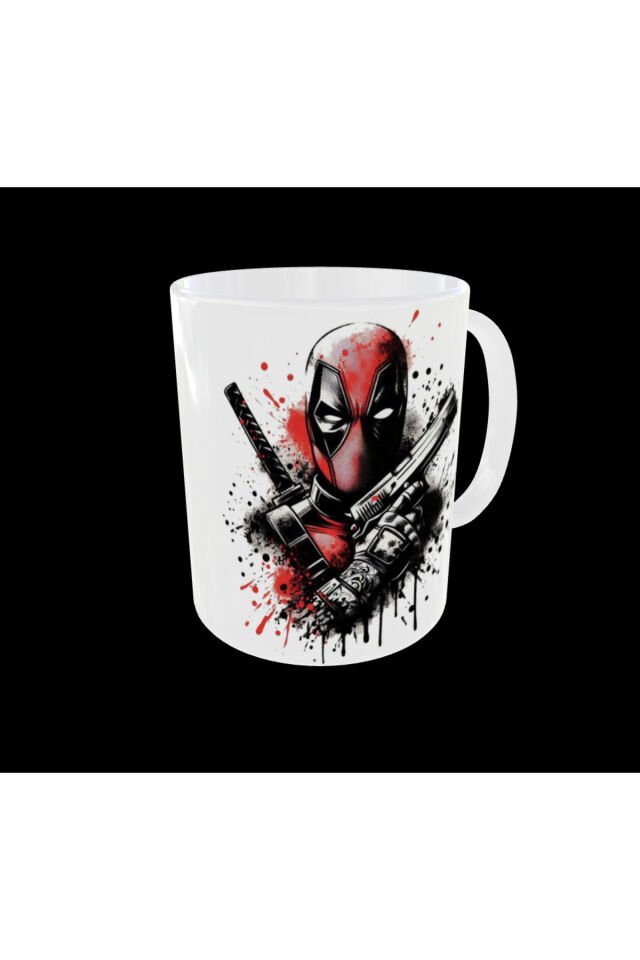 DEADPOOL FİGÜRLÜ MARVEL SÜPER KAHRAMAN TEMALI TASARIM KUPA