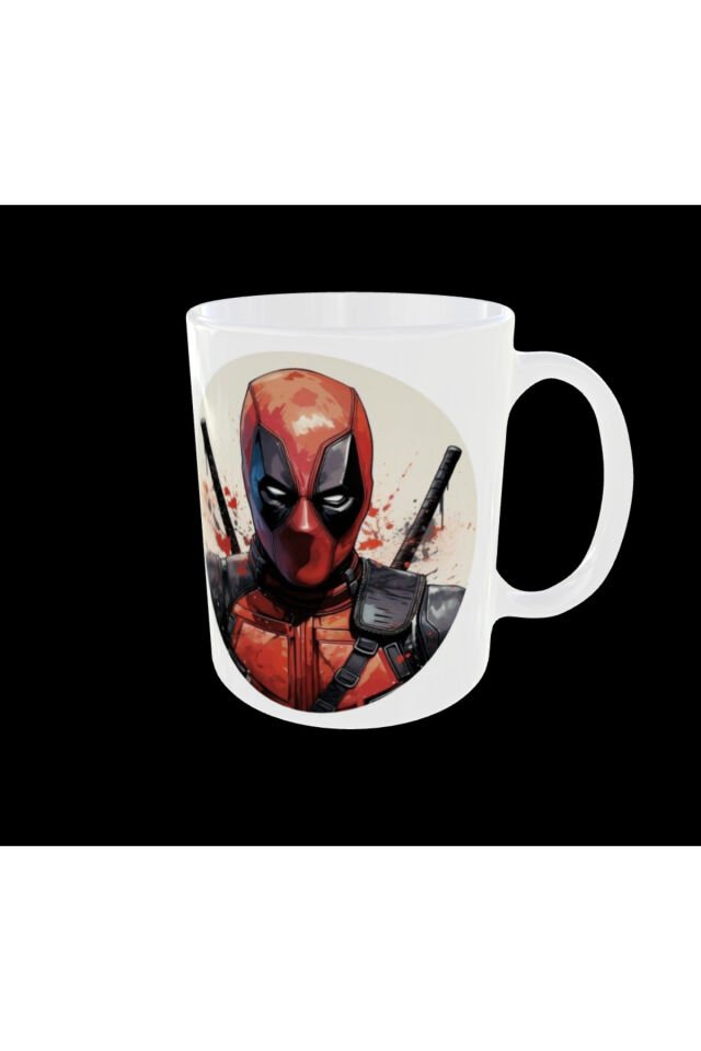 DEADPOOL FİGÜRLÜ MARVEL SÜPER KAHRAMAN TASARIM KUPA