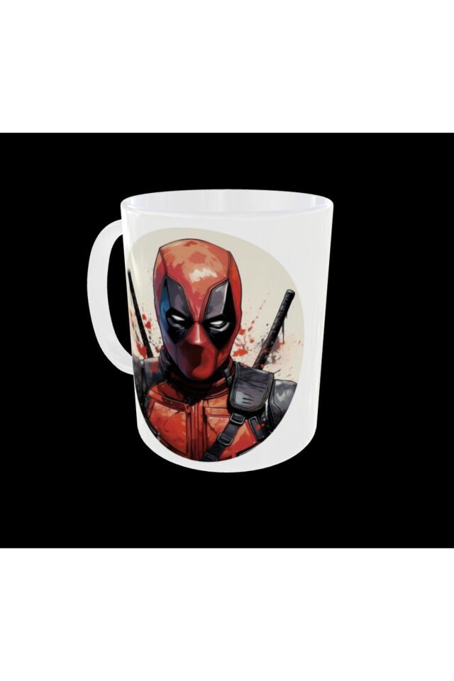 DEADPOOL FİGÜRLÜ MARVEL SÜPER KAHRAMAN TASARIM KUPA