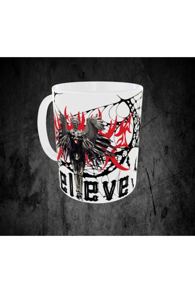 GOTHIC TEMALI HEYKEL FİGÜRLÜ TASARIM KUPA