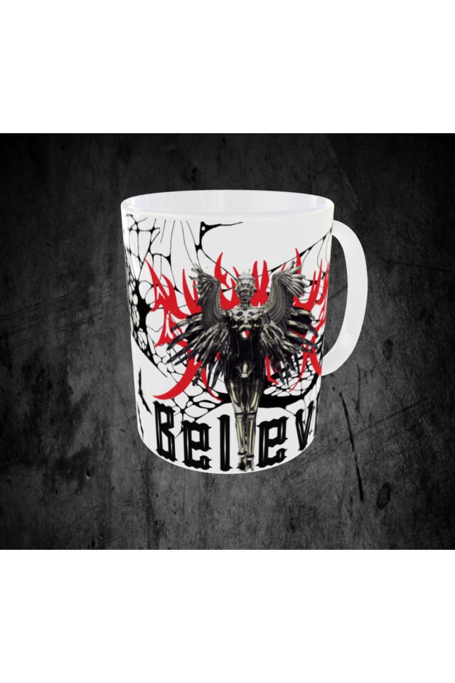 GOTHIC TEMALI HEYKEL FİGÜRLÜ TASARIM KUPA