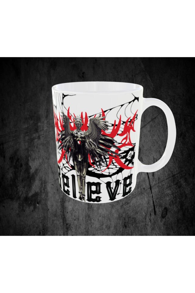 GOTHIC TEMALI HEYKEL FİGÜRLÜ TASARIM KUPA