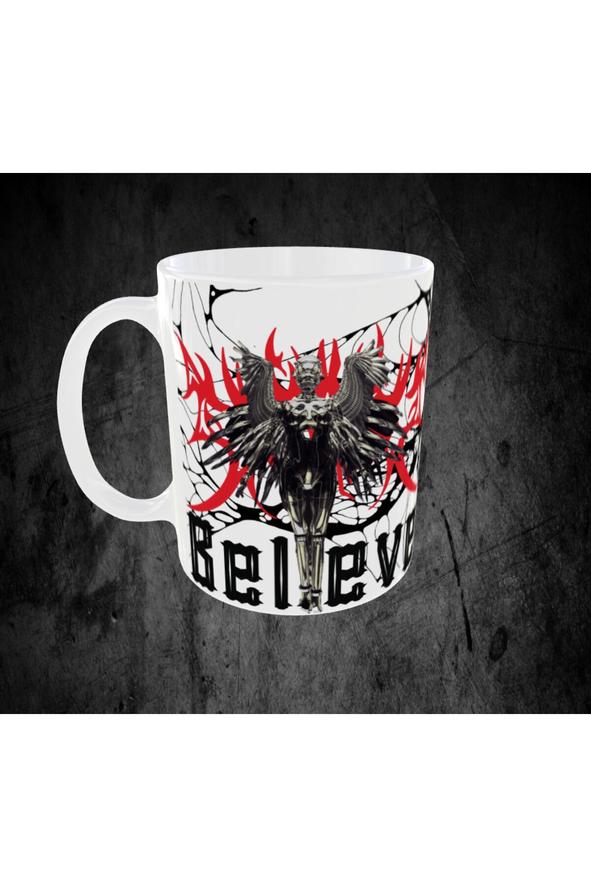 GOTHIC TEMALI HEYKEL FİGÜRLÜ TASARIM KUPA