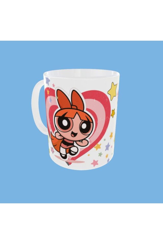 POWERPUFF GIRLS TEMALI BLOSSOM FİGÜRLÜ TASARIM ARKADAŞ KUPA