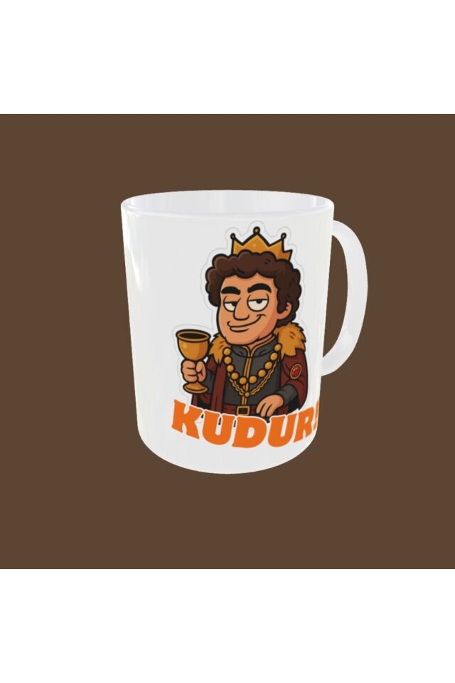 PRENS TEMALI KUDUR YAZILI TASARIM KUPA