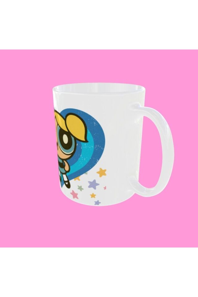 POWERPUFF GIRLS TEMALI BUBBLES FİGÜRLÜ TASARIM ARKADAŞ KUPA
