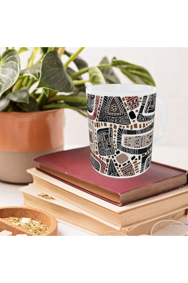 ETNİK DESENLİ TASARIM KUPA