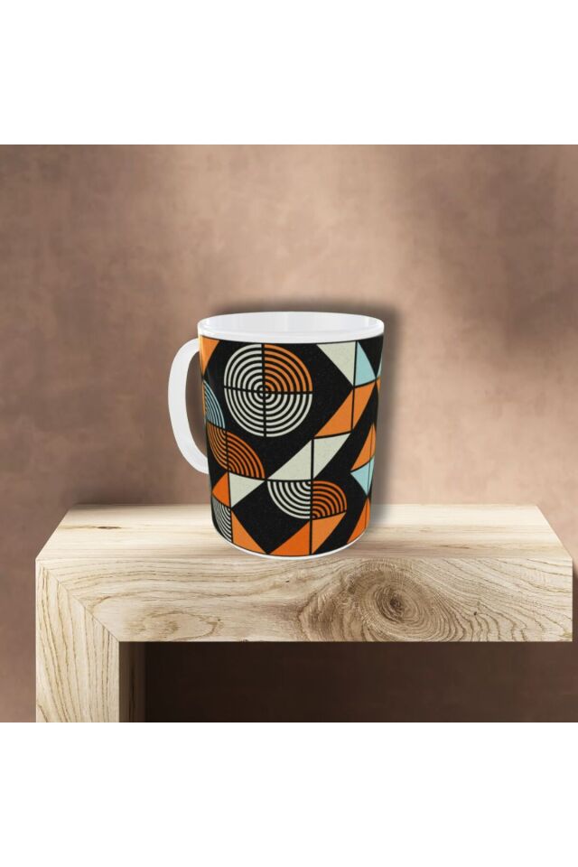 MODERN BAUHAUS DESENLİ TASARIM KUPA