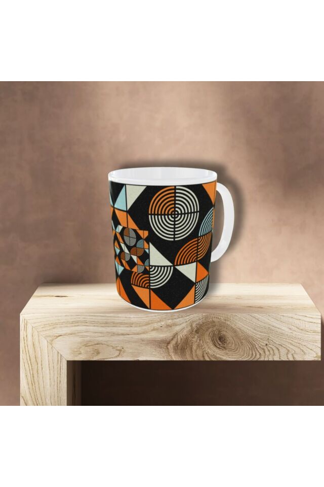 MODERN BAUHAUS DESENLİ TASARIM KUPA