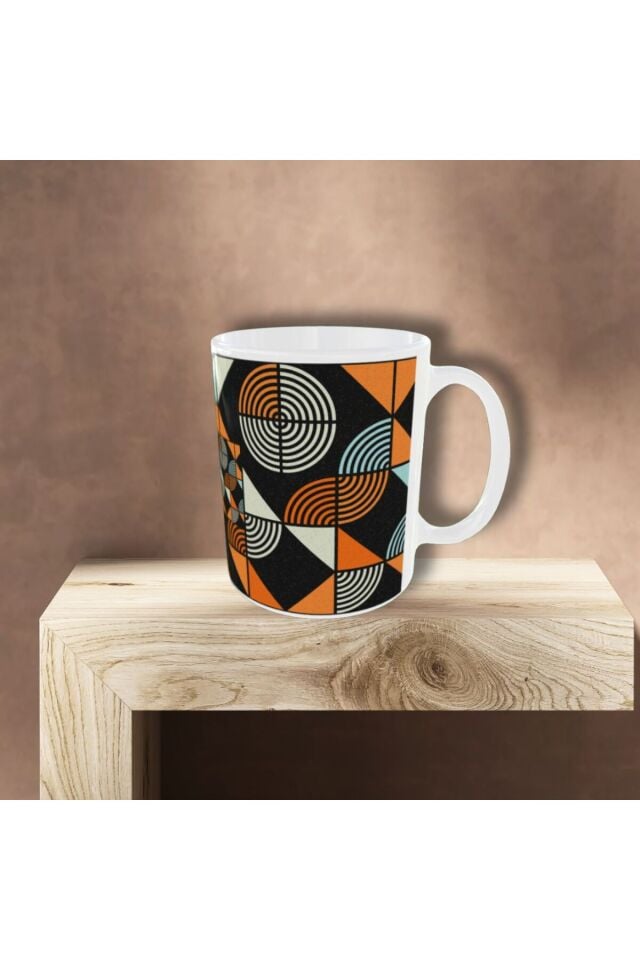 MODERN BAUHAUS DESENLİ TASARIM KUPA