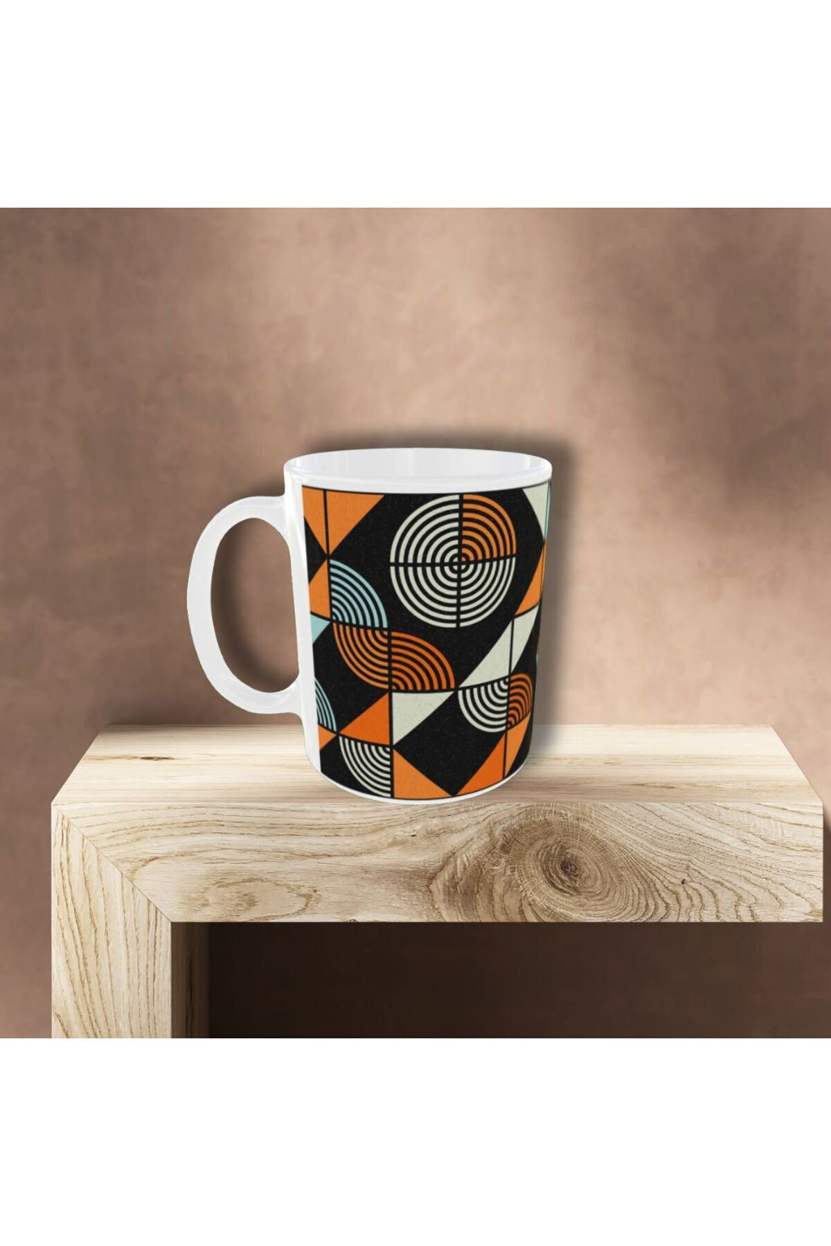 MODERN BAUHAUS DESENLİ TASARIM KUPA