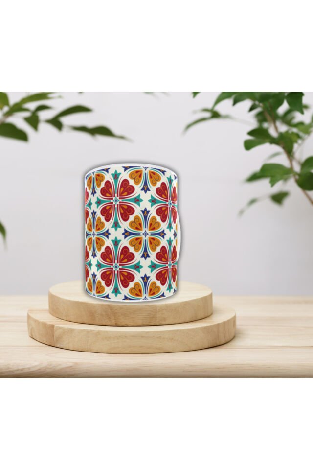 ETNİK DESENLİ TASARIM KUPA