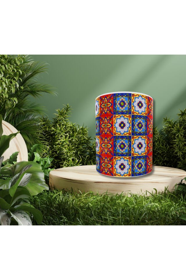 ETNİK DESENLİ TASARIM KUPA