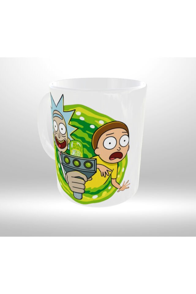 RICK AND MORTY TEMALI PORTAL GEÇİŞ TASARIM KUPA