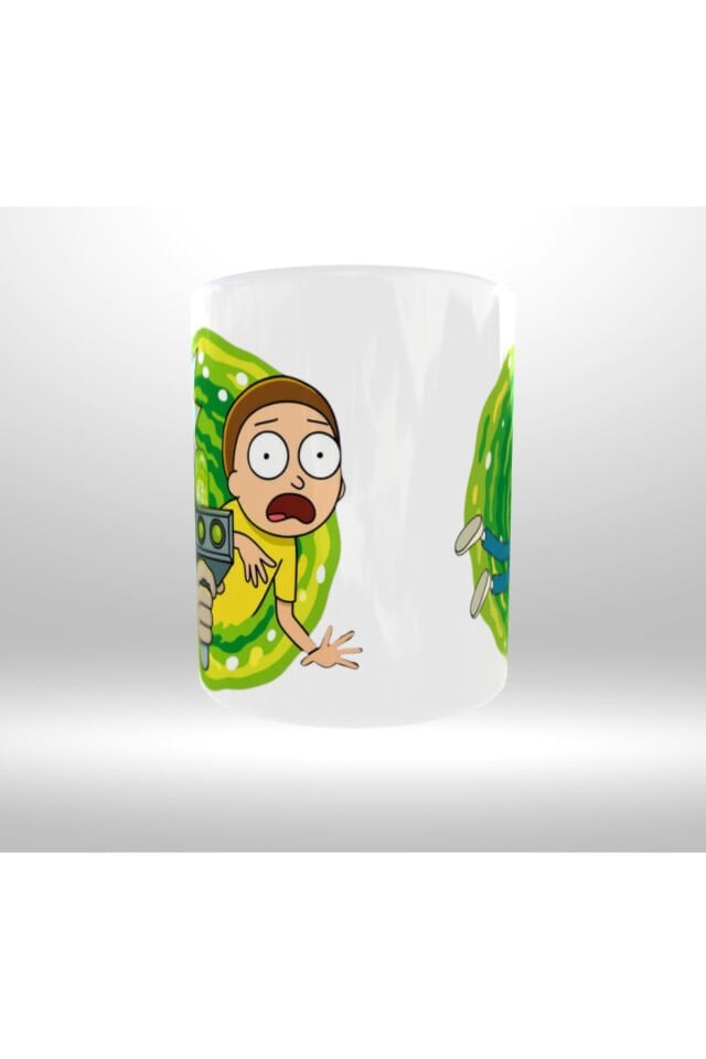 RICK AND MORTY TEMALI PORTAL GEÇİŞ TASARIM KUPA
