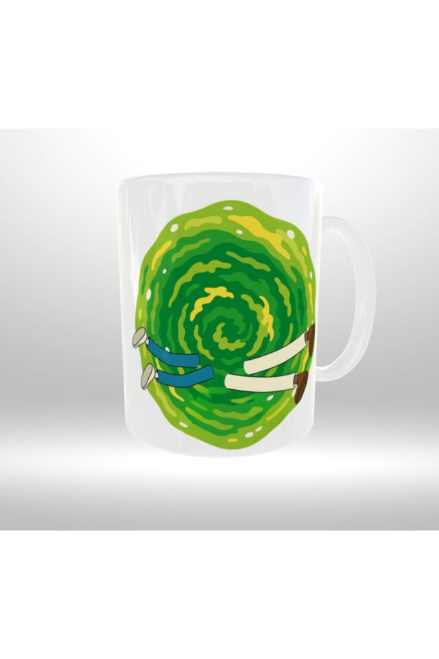 RICK AND MORTY TEMALI PORTAL GEÇİŞ TASARIM KUPA