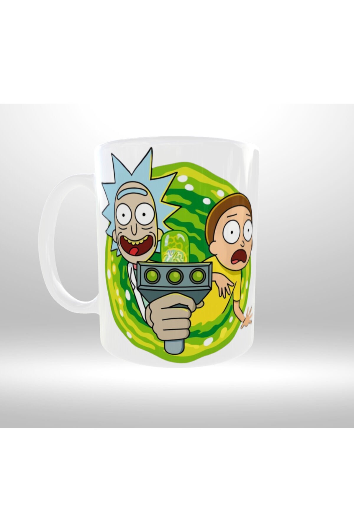 RICK AND MORTY TEMALI PORTAL GEÇİŞ TASARIM KUPA