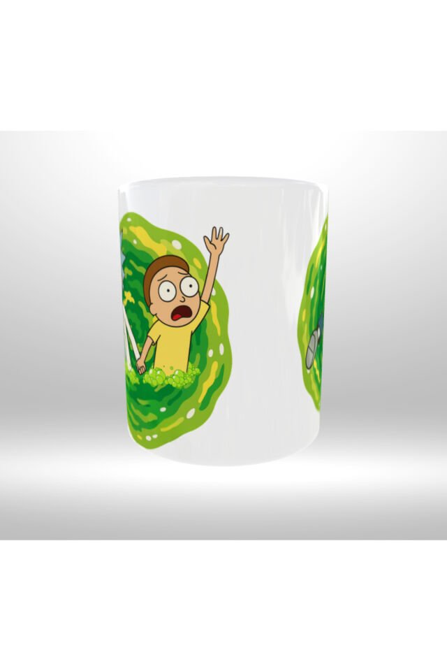 RICK AND MORTY TEMALI PORTAL GEÇİŞİ TASARIM KUPA