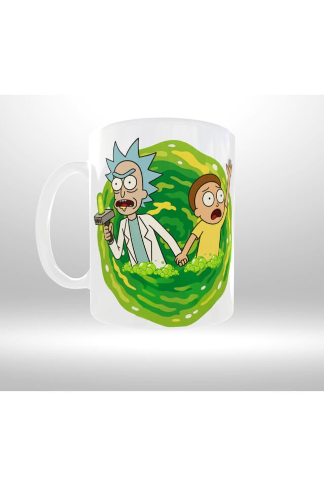 RICK AND MORTY TEMALI PORTAL GEÇİŞİ TASARIM KUPA