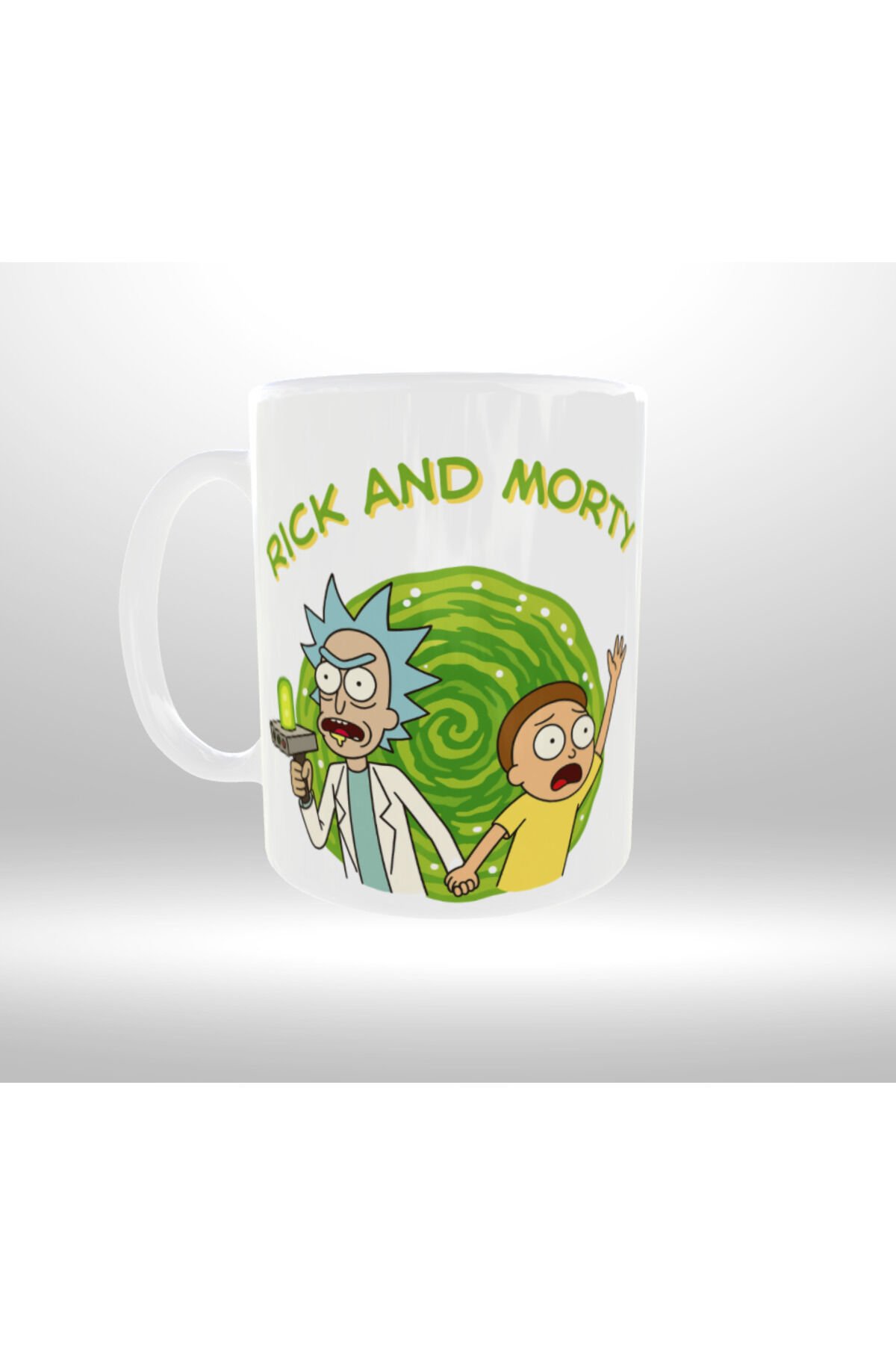 RICK AND MORTY TEMALI YAZILI RETRO TASARIM KUPA