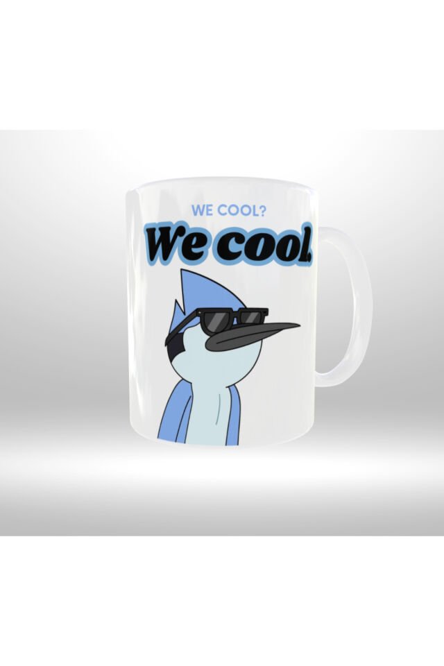 REGULAR SHOW TEMALI ''WE COOL? WE COOL'' YAZILI RETRO TASARIM KUPA