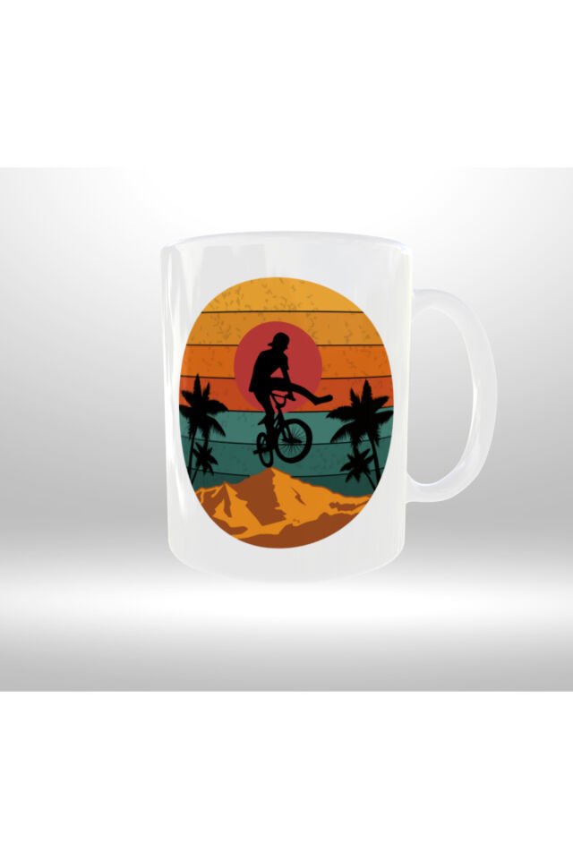 DOĞA KAMP TEMALI RETRO TASARIM KUPA-2