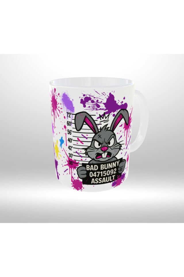 BUGS BUNNY TEMALI ''BAD BUNNY'' YAZILI TASARIM KUPA