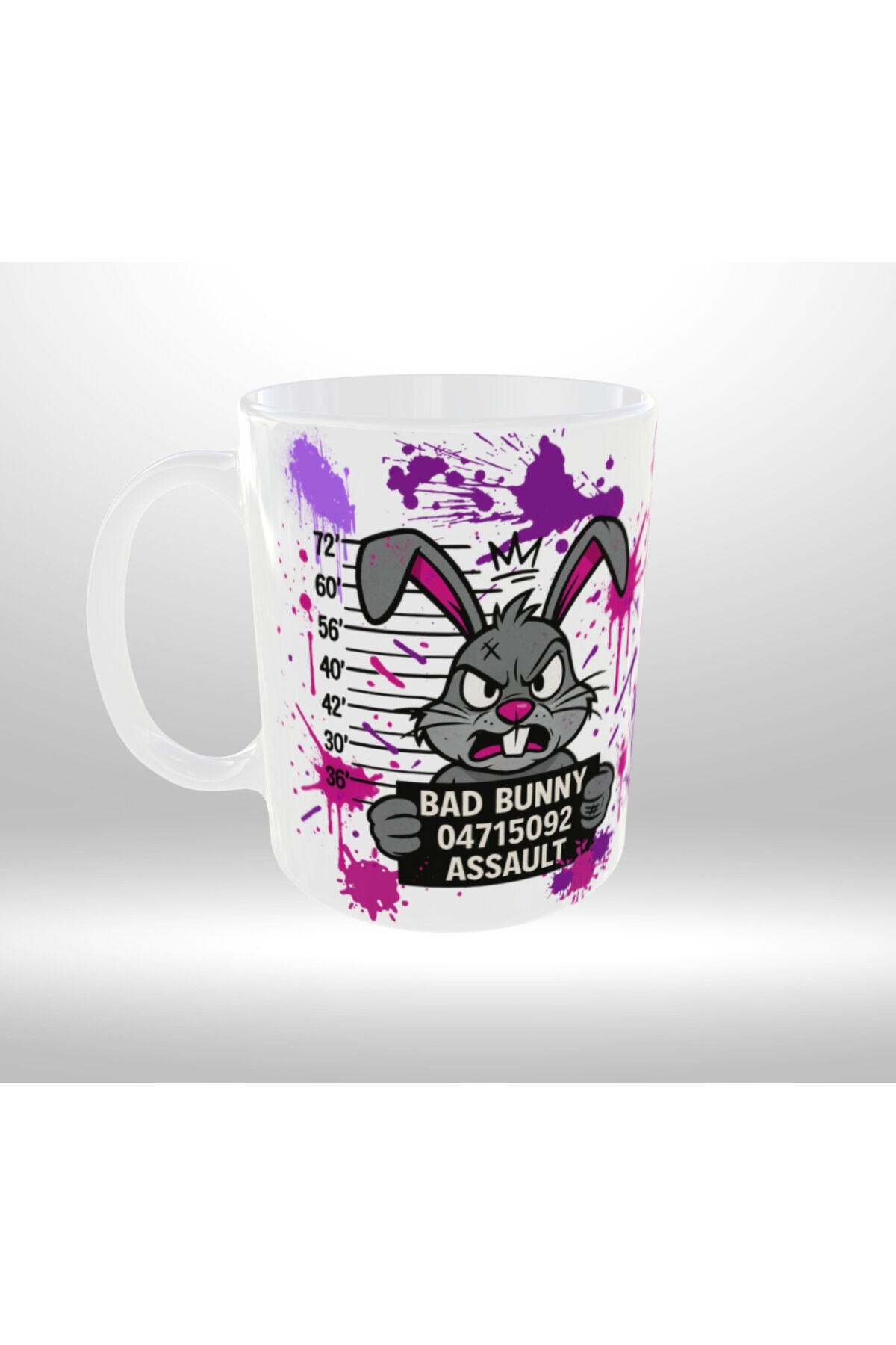 BUGS BUNNY TEMALI ''BAD BUNNY'' YAZILI TASARIM KUPA