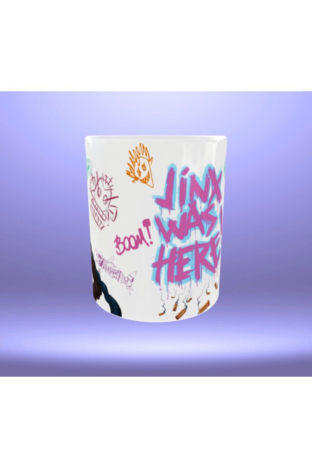 ARCANE- LOL-Jinx Figürlü ''Jinx Was Here'' Yazılı Kupa