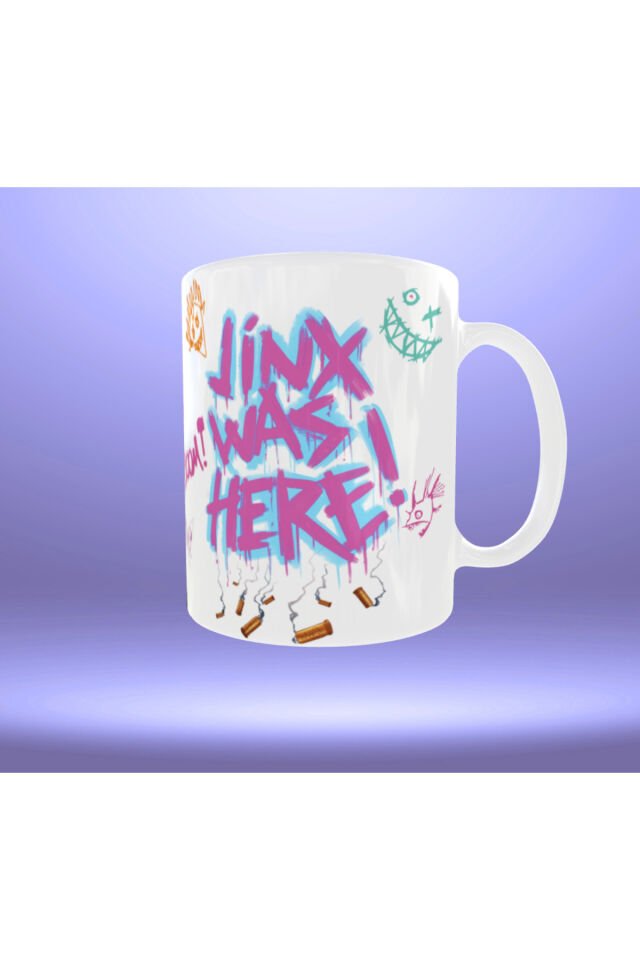 ARCANE- LOL-Jinx Figürlü ''Jinx Was Here'' Yazılı Kupa