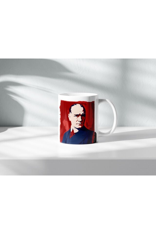 ATATÜRK DESENLİ GENÇLİĞE HİTABE YAZILI Kupa