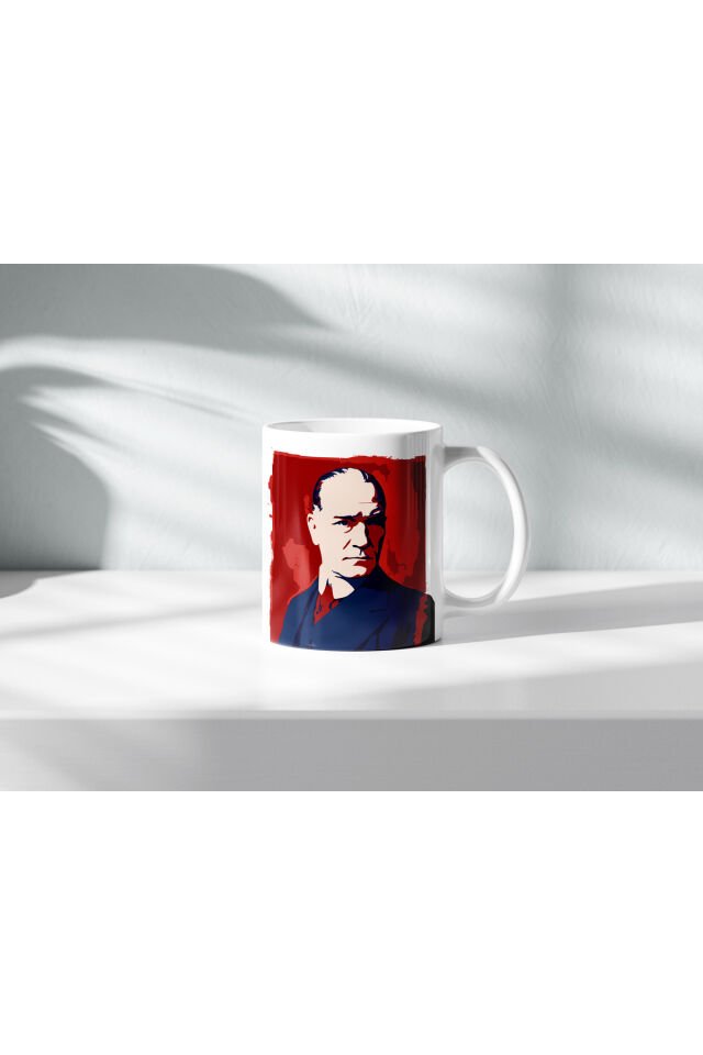 ATATÜRK DESENLİ GENÇLİĞE HİTABE YAZILI Kupa