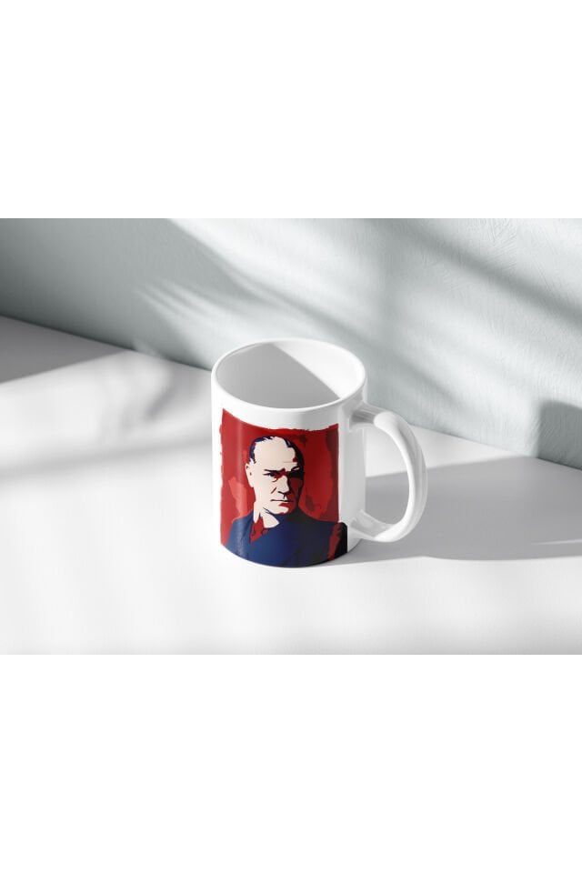 ATATÜRK DESENLİ GENÇLİĞE HİTABE YAZILI Kupa