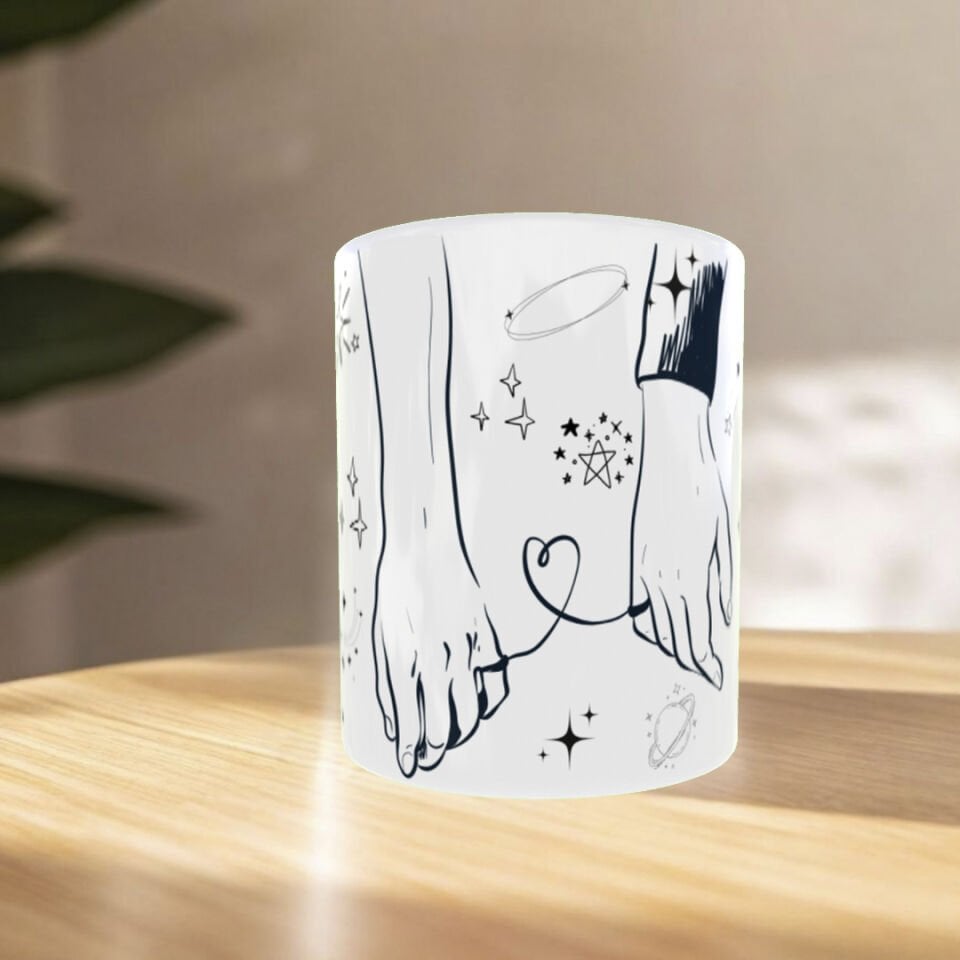 Kalpten Kalbe – Sevgililer Günü Özel Minimal Aşk Temalı Kupa