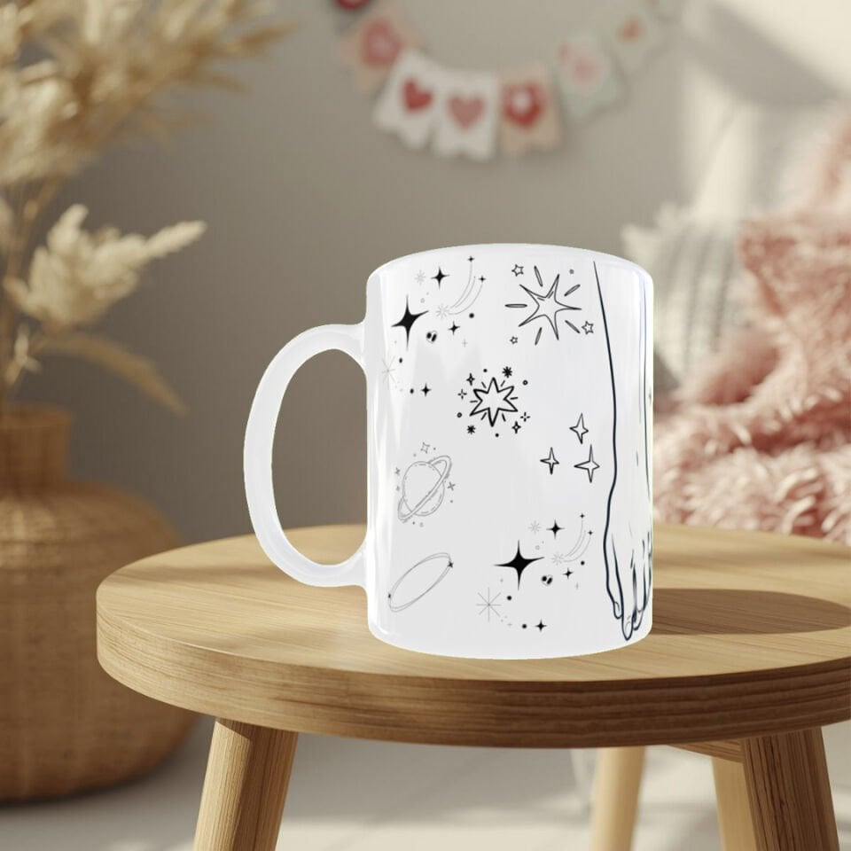 Kalpten Kalbe – Sevgililer Günü Özel Minimal Aşk Temalı Kupa