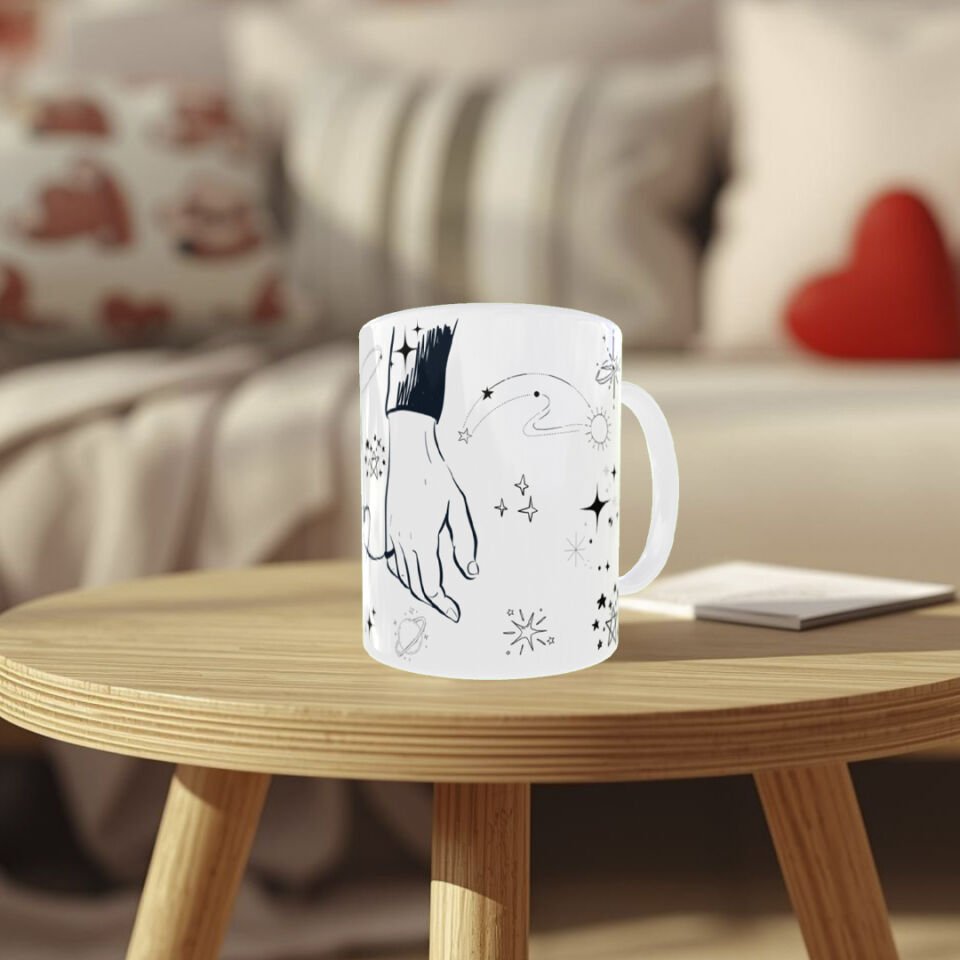 Kalpten Kalbe – Sevgililer Günü Özel Minimal Aşk Temalı Kupa