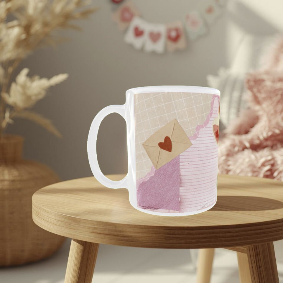 Vintage Tasarım Aşk İksiri  Temalı Sevgiliye Hediye Kupa Bardak