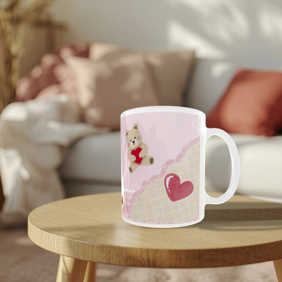 Vintage Tasarım Aşk İksiri  Temalı Sevgiliye Hediye Kupa Bardak