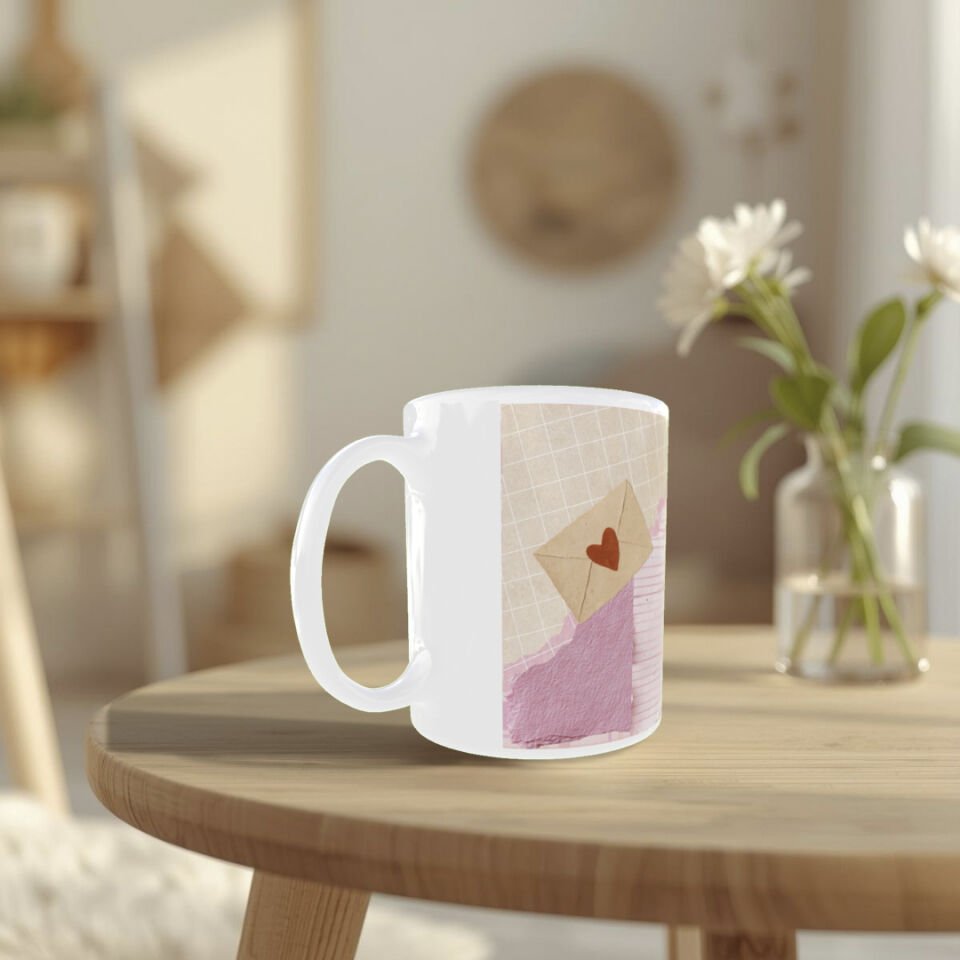 Vintage Tasarım Aşk İksiri  Temalı Sevgiliye Hediye Kupa Bardak